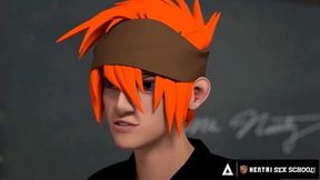 HENTAI SEX SCHOOL Horny Stacked Principal MILF Gets Fucked Doggystyle In Front Of The Class