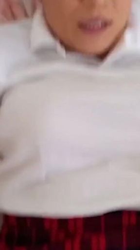 Teacher Convinces Pupil to Fuck and Gives Himself in Brakes! Colleague Eats Her Teacher's Cock