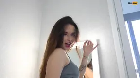 My stepsister gets creampied while flexing her perfect butt for her boyfriend.