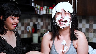 If my answer is not right, I get a cake in the face