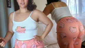 Stepson pleases madrastra as she complains of sore back