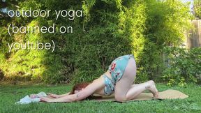 Outdoor Yoga and Stretching with Siri Dahl - Too Hot for Youtube