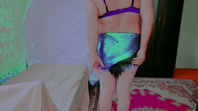 Stunning Femboy Moving Slowly While Smiling Seductively at You