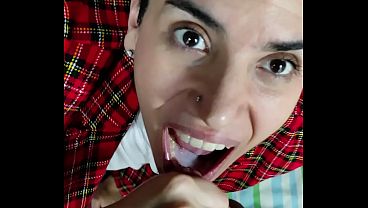 Quickie! After office mouthful, cumplay and swallow!