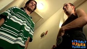 Amateur buddies get together for masturbation session