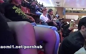 Public stadium by naomi1 handjob and footjob cum