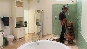Pervert Stepmother Id Like To Fuck Bangs The Plumber And Her Spouse Joins The Party! Double Penetration To Trio Anal Sex! Anal, Snatch, Soaked Vagina, Stepmother Id Like To Fuck
