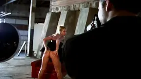 Vintage blonde in fishnets gets banged
