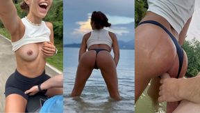 Casual Handjob On The Scooter Public Beach Fuck Pov - Pure Pleasure