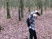 Camping with Daddy Outdoor /Daddy Filmed Me & CUM AS VULCANO / Cute boy