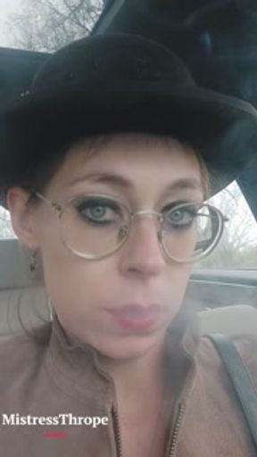 Cigarette Smoking in Mistress Car