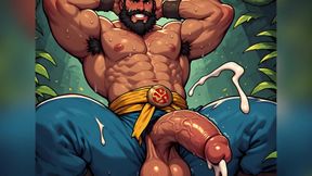 Jungle Warrior Men Fantasy Art