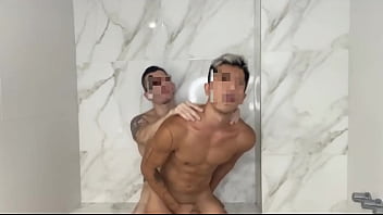 #218 Lustful couple fuck from bathroom to sexy bedroom 2 - gay movie