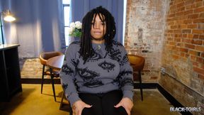 BLACK TGIRLS - Mocha Bee Bares Her Big Juicy Goodies