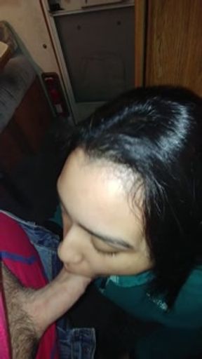 BJ inside Camper