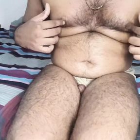 Horny hairy daddy heavy cumshot