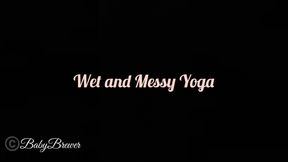 Wet and Messy Yoga Lactation and Toilet Fetish