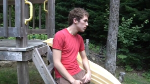 Next Door Twink: Stroking and Fingering in the Great Outdoors