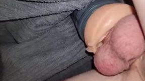 I shoved a pocket pussy into the couch