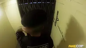 Tamara in Leggy Office Slut Fucks Cop in an Elevator - FakeCop