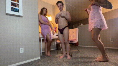 Double Domme transforms man into pretty sissy bitch