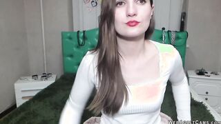 Small tits Ukrainian amateur posing on webcam