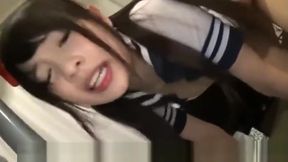 Japanese minx, massive tatas, wild JAV fuck fest