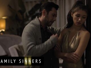 Family Sinners - Nasty Brunette Hair Hottie Maya Woulfe Shows Her Stepdad Tommy How Tutored That Babe Is