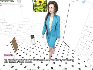 Temptations are everywhere #three: Concupiscent wife rubs her snatch in the baths (HD gameplay)