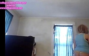 Cute chubby girl on skype