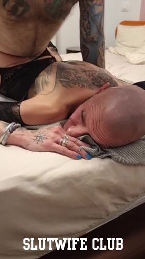 Cuckquean Captures Nympho Slut Vilja Getting Used Raw - Ball Licking, Pronebone Pounding & Mouth Cumshot Finish