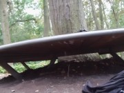 Twink s'exhibe au parc et montre sa grosse queue