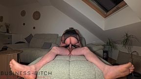 personal assistant in hot nylons and silk dress as cowgirl riding boss dick - business-bitch