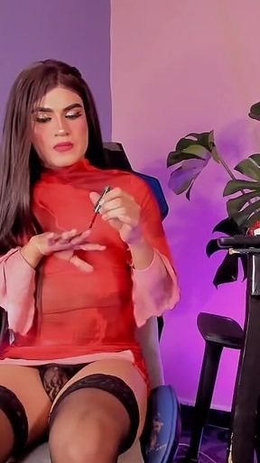 Sexy Bella and Red Nails