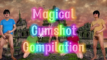 Magical creampie cumshot compilation of asian boy cumming in a magical places