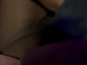 Young Black Dude Pulls Down Boxers and Cums in Bathroom Stall