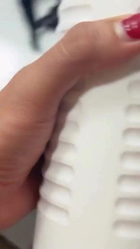 Trans Doesn't Stop Squirting While His Cock Is Being Sucked by a Toy - Marine Laveau