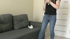 Sitting on a teddy bear on the couch, farting on it, and ignoring it WMV FULL HD 1080p