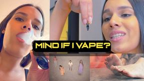 MIND IF I VAPE? 4K - Giantess Andrea VAPING, SQUISHING, HUMILIATING AND LAUGHING