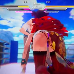 Lesbian Battle BDSM Hentai Game Ep.1 Readhead Lesbian Scissoring and Squirting Fight!