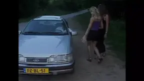Busty MILF Gets Fucked on the Hood of the Car by a Big Cock That Cums in Her Mouth
