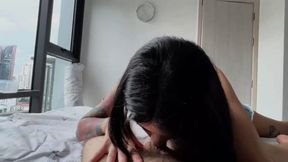 POV Extreme Close Up in Tiny Denim Shorts