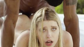 ”BLACKED Blonde Babe Freya's Scenic Outdoor huge black cock Ride”