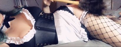 Naughty little maid gets dirty