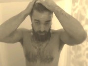 dadbod with beard cumming in the shower (teaser)