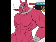 Furry Draws Lt. John Llama Naked (Timelapse)