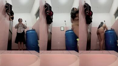 Hyper banget pacar bugil di kamar mandi mandi