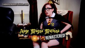 Auge Magna Matrona: Nerdy Witch to Giantess Goddess Transformation - Ludella's Accidental Amazon Queen Makeover in HP Cosplay Parody - REMASTERED - WMV 720p version