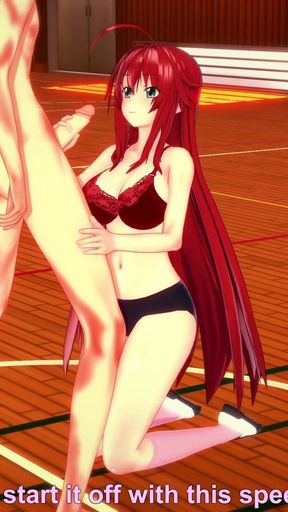Rias Gremory Seduces me and invite me to fuck in the gym - DXD NTR Madness Series   Clip 1
