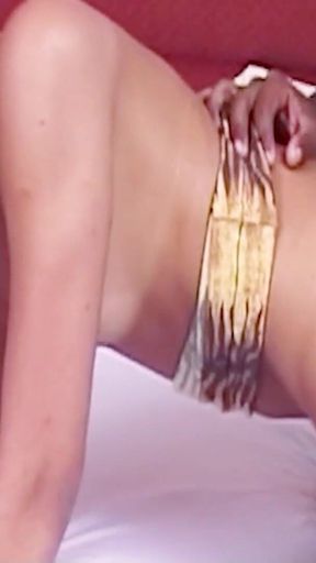 Latina with a Thick Cock Fucks His First Blonde Shemale Juliana in the Ass